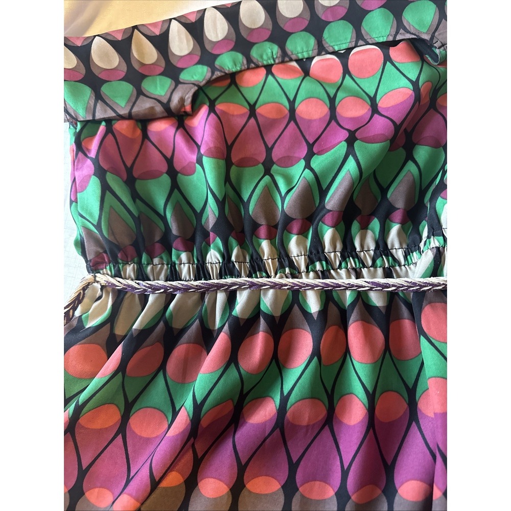 Bepop sundress geometric teardrop‎ belted size small - Picture 12 of 12